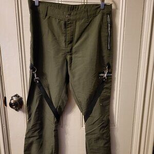 vintage Dogpile olive men's pants size 34 Goth punk industrial